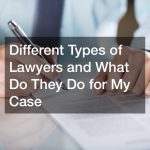 Different Types of Lawyers and What Do They Do for My Case