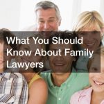 What You Should Know About Family Lawyers