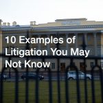 10 Examples of Litigation You May Not Know