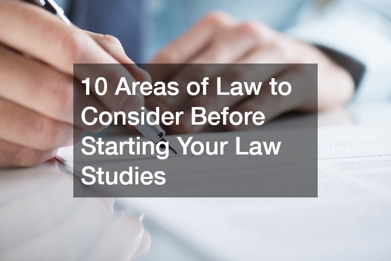 10 Areas of Law to Consider Before Starting Your Law Studies