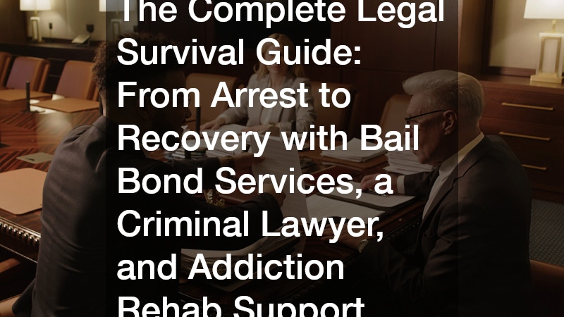 The Complete Legal Survival Guide  From Arrest to Recovery with Bail Bond Services, a Criminal Lawyer, and Addiction Rehab Support