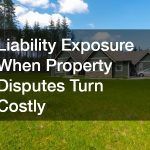 Liability Exposure When Property Disputes Turn Costly