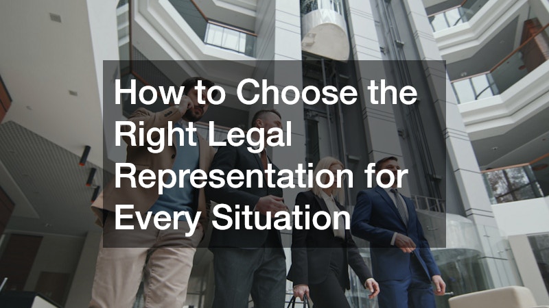 How to Choose the Right Legal Representation for Every Situation