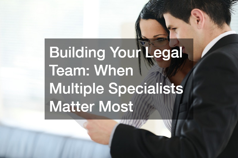 Building Your Legal Team  When Multiple Specialists Matter Most