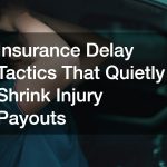 Insurance Delay Tactics That Quietly Shrink Injury Payouts